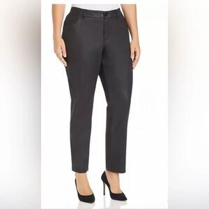 Lafayette 148 New York Women's Gray High Rise Straight Leg Coated Jeans Pants 16